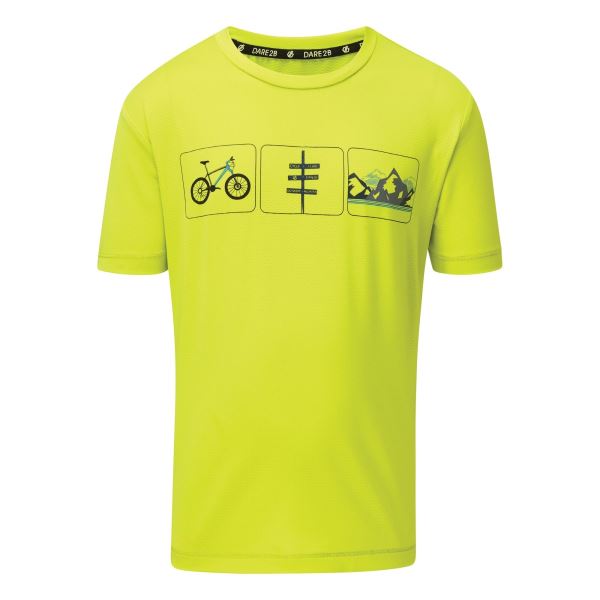 Dětské funkční tričko Dare2b RIGHTFUL limetkově žlutá