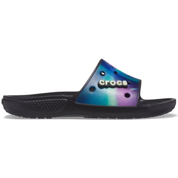 Dámské pantofle Crocs CLASSIC Slide černá/fialová