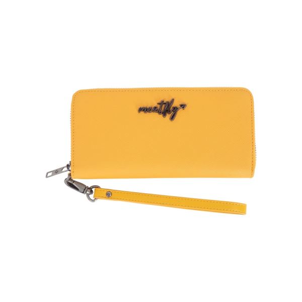 Kožená peněženka Meatfly Leila Premium žlutá