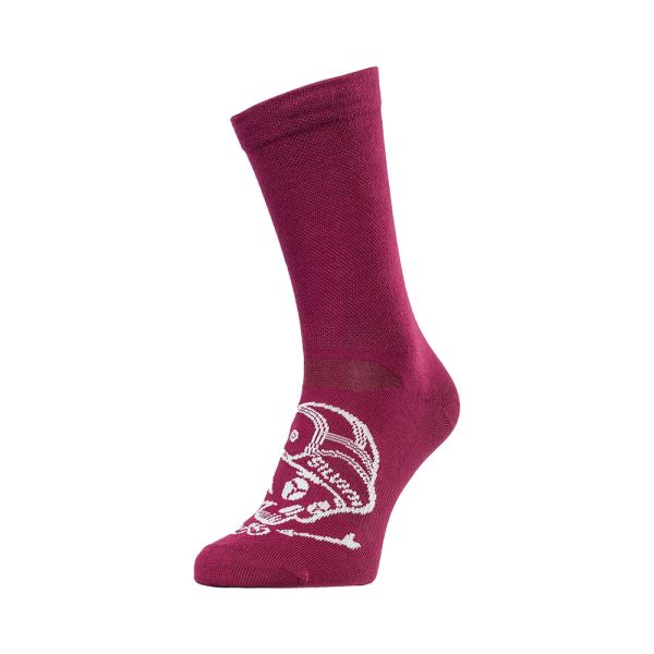 Unisex bikové ponožky Silvini Avella růžová/šedá