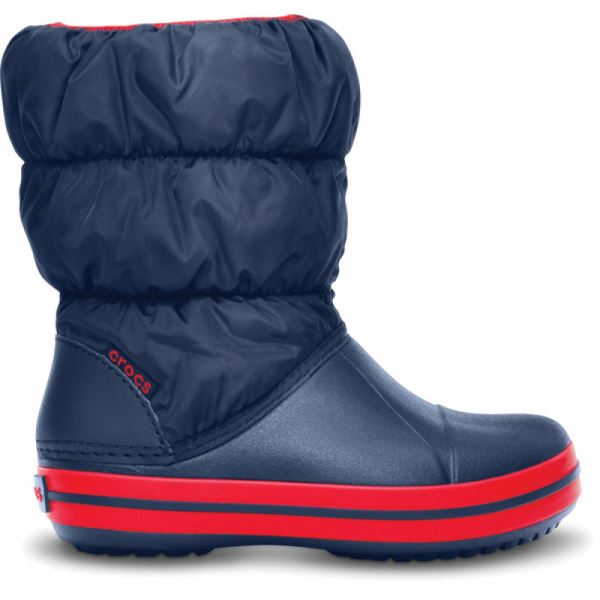 Dětské zimní boty Crocs WINTER PUFF BOOT tmavě modrá/červená