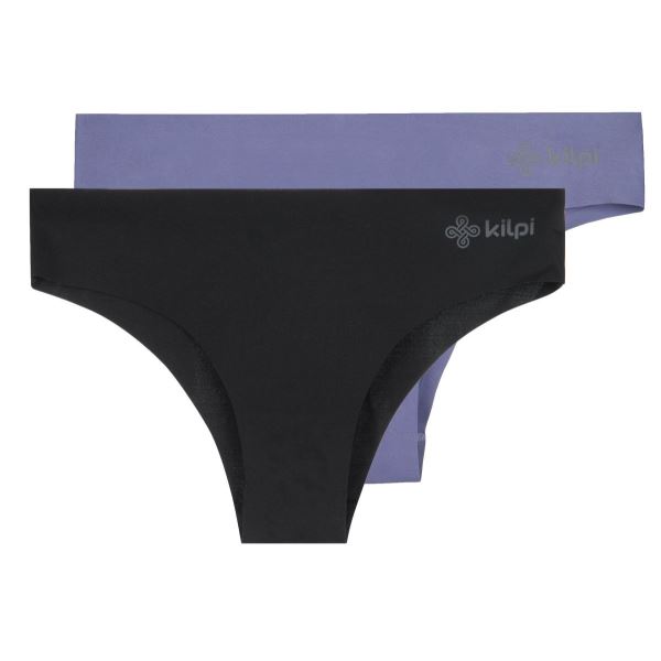 Dámské kalhotky 2 pack Kilpi 2P NELIA-W černá/fialová