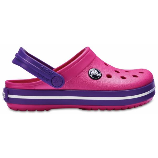 Dětské boty Crocs Kids' Crocband™ Clog tmavě růžová/fialová