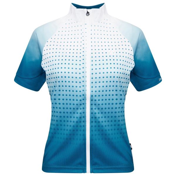 Dámský cyklistický dres Dare2b PROPELL modrá/bílá