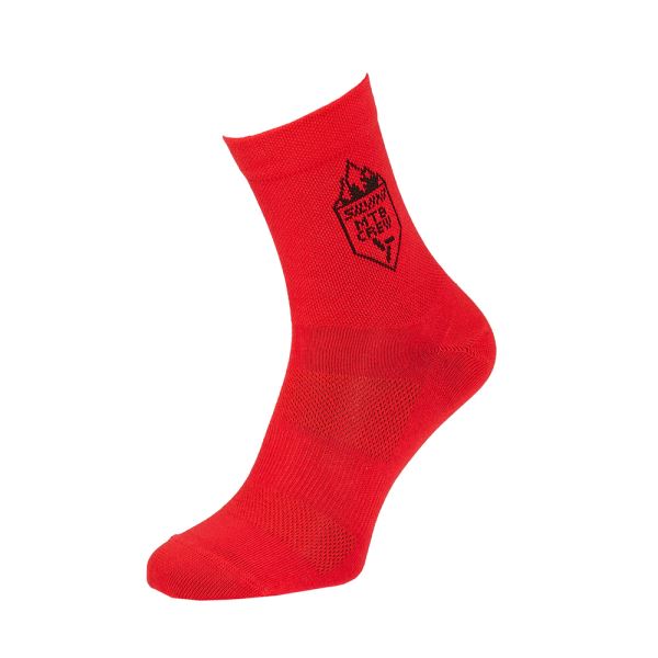 Unisex ponožky Silvini Bevera červená