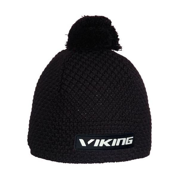 Unisex merino zimní čepice Viking BERG černá UNI