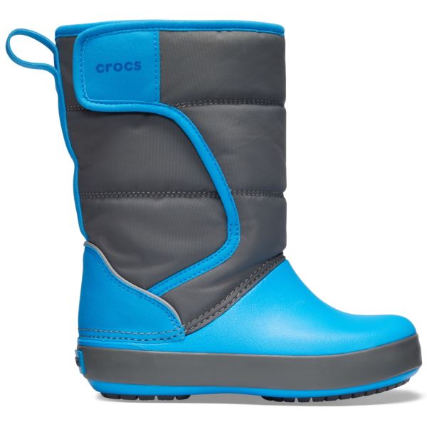 Dětské zimní boty Crocs LODGEPOINT Snow Boot K šedá/modrá