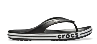 Unisex žabky Crocs BAYABAND Flip černá/bílá Unisex žabky Crocs BAYABAND Flip černá/bílá