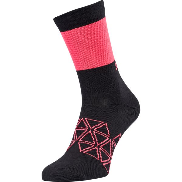 Unisex cyklo ponožky Silvini Bardiga černá/růžová