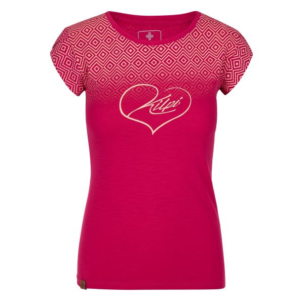 Dámské bavlněné tričko KILPI LOS-W růžová