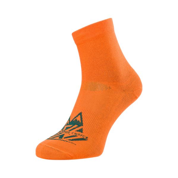 Unisex enduro ponožky Silvini Orino oranžová/modrá