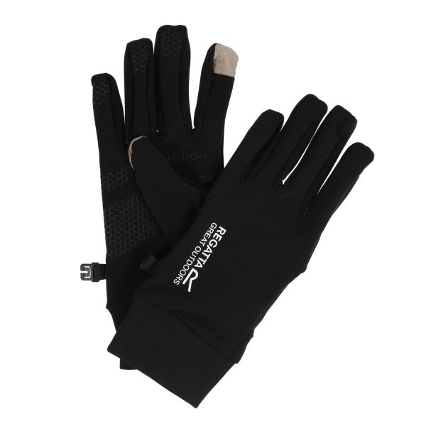 Pánské softshellové rukavice Regatta TOUCHTIP černá