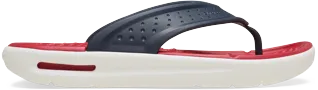 Pánské žabky Crocs INMOTION Flip modrá/červená Pánské žabky Crocs INMOTION Flip modrá/červená