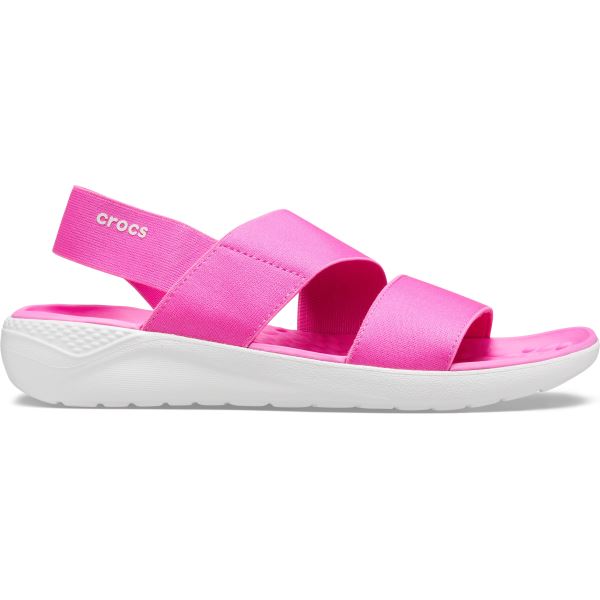 Dámské sandály Crocs LiteRide Stretch růžová/bílá