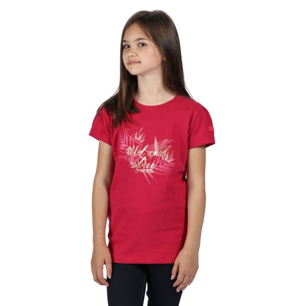 Dětské tričko Regatta BOSLEY III tmavě růžová
