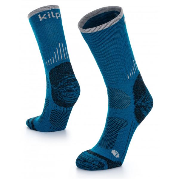 Unisex outdoorové ponožky Kilpi MIRIN-U s merino vlnou tyrkysová
