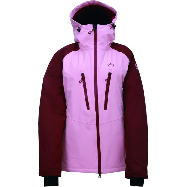 Dámská zimní lyžařská bunda 2117 LINGBO korálově růžová