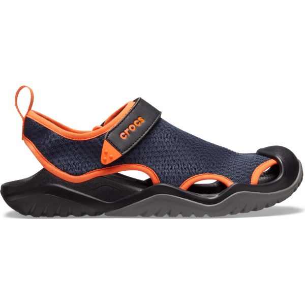 Pánské boty Crocs SWIFTWATER Mesh tmavě modrá/oranžová