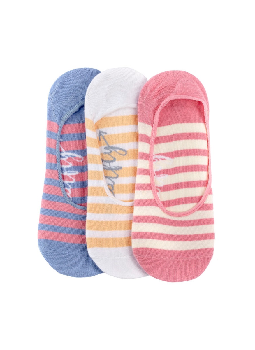 Dámské ponožky Meatfly Low Big Stripes růžová/fialová One Size