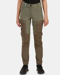 Dámské outdoorové kalhoty Kilpi HOSIO-W khaki Dámské outdoorové kalhoty Kilpi HOSIO-W khaki
