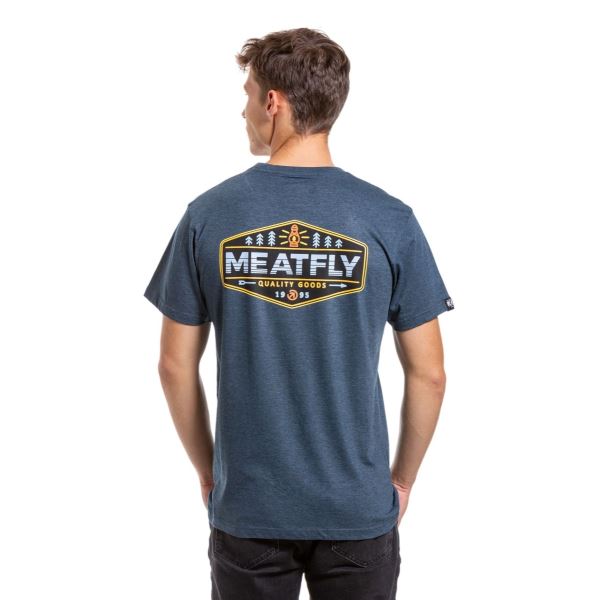 Pánské tričko Meatfly Lampy tmavě modrá