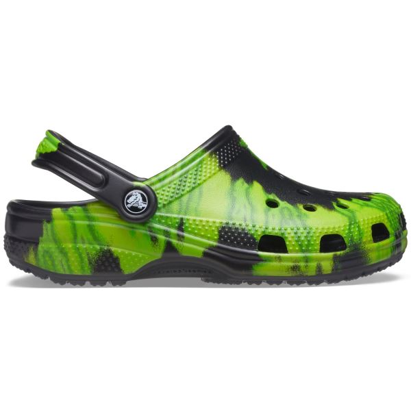 Pánské boty Crocs CLASSIC TIE DYE černá/zelená