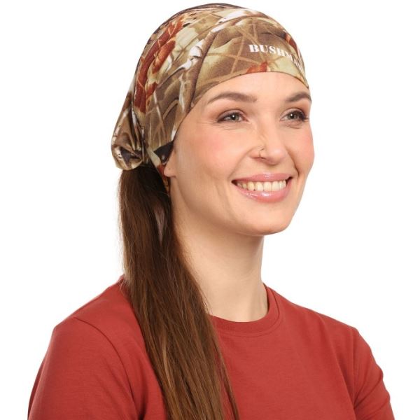 Unisex šátek BUSHMAN BANDANA II světle šedá