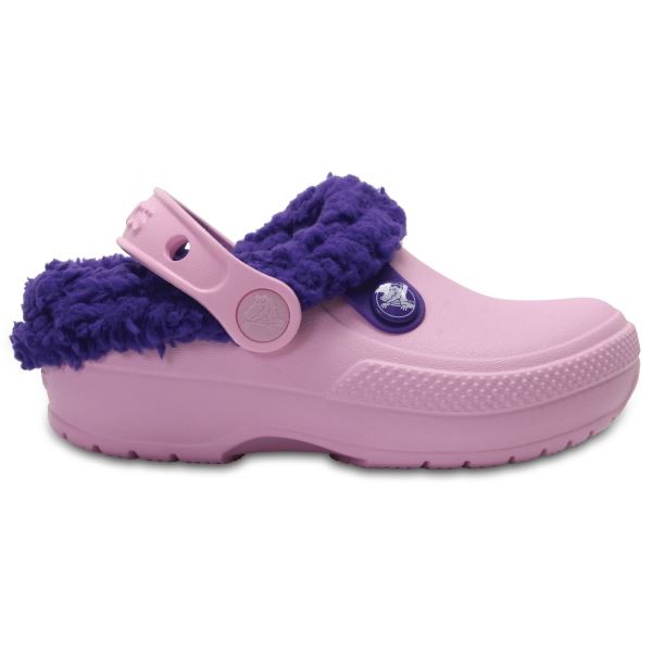 Dětské boty Crocs CLASSIC BLITZEN III CLOG K růžová/fialová