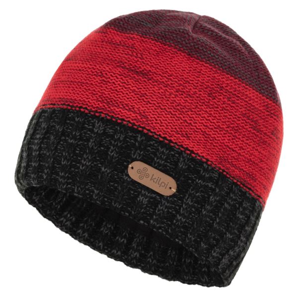 Pánská zimní pletená čepice Kilpi MAYLO-M červená UNI
