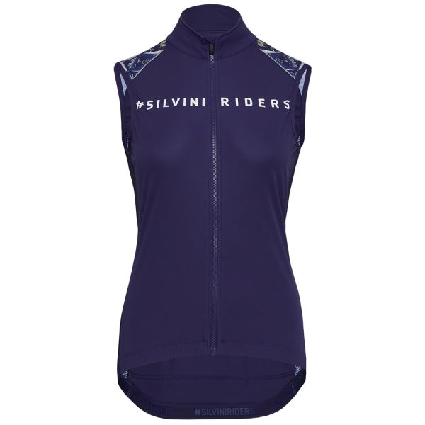 Dámská cyklistická vesta Silvini Trela tmavě modrá