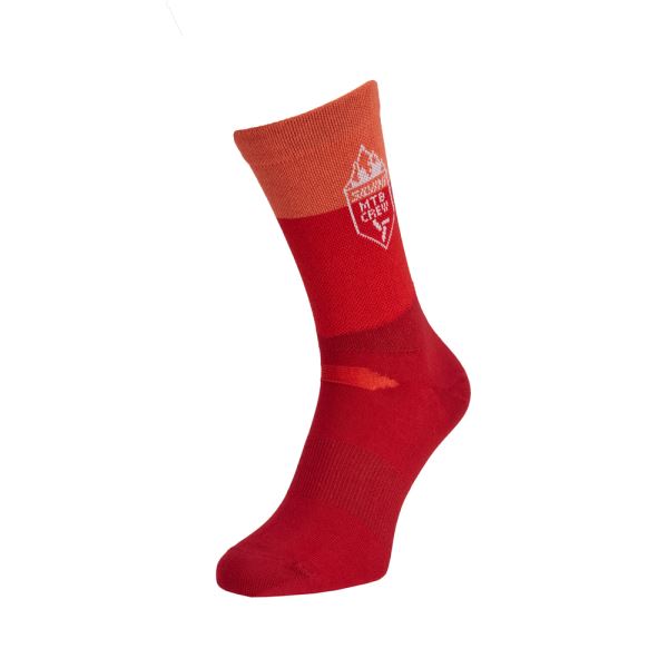 Unisex cyklo ponožky Silvini Ferugi červená