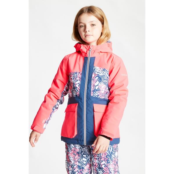 Dětská zimní bunda Dare2b ESTEEM modrá/růžová