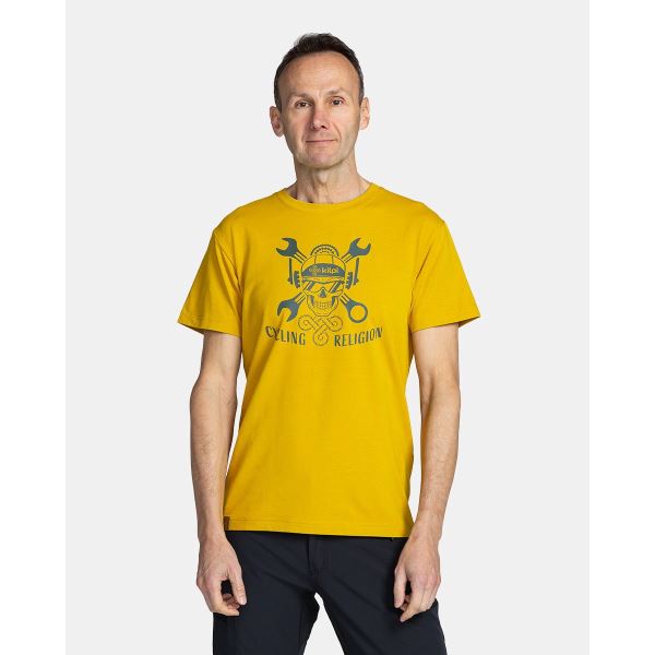 Pánské bavlněné triko Kilpi SKULLY-M žlutá