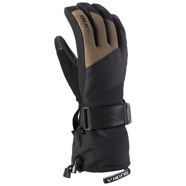 Pánské zimní rukavice Viking ELTORO černá/hnědá