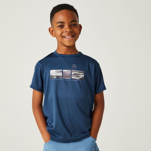 Dětské funkční tričko Regatta ALVARADO VIII tmavě modrá