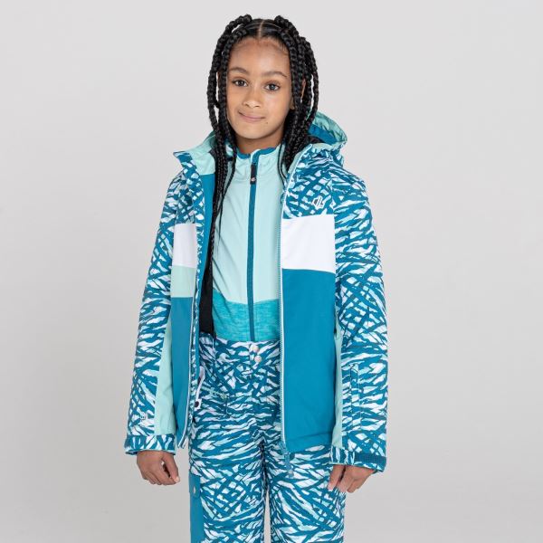 Dětská zimní bunda Dare2b HUMOUR modrá/tyrkysová