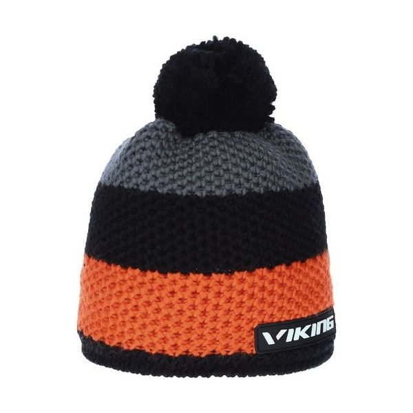 Unisex merino zimní čepice Viking TIMBER oranžová UNI