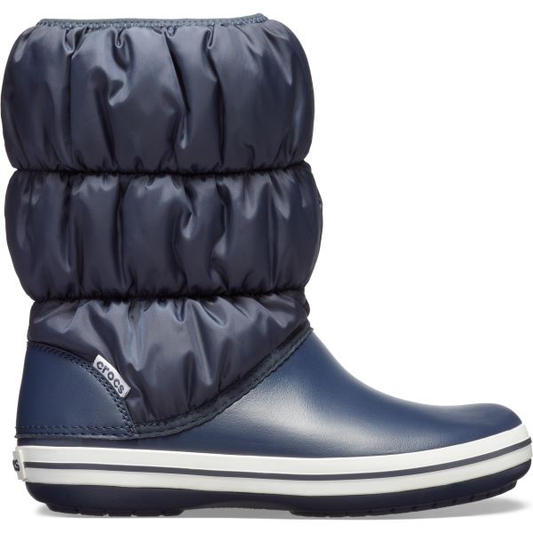 Dámské zimní boty Crocs WINTER PUFF Boot tmavě modrá/bílá