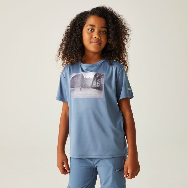 Dětské funkční tričko Regatta ALVARADO VIII modrá