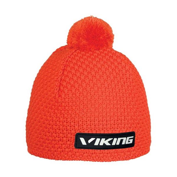 Unisex merino zimní čepice Viking BERG oranžová UNI