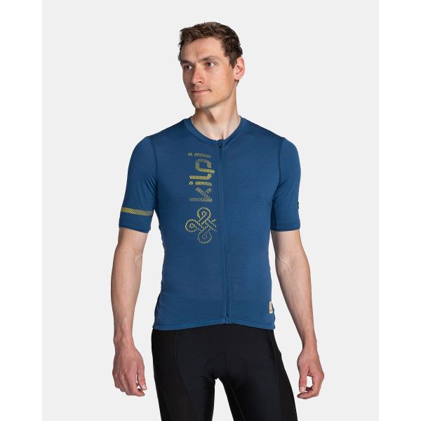 Pánská cyklistický merino dres Kilpi PETRANA-M tmavě modrá