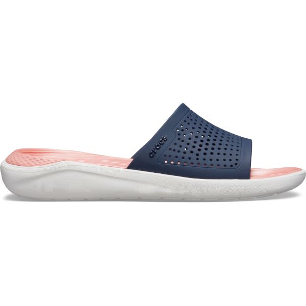 Dámské pantofle Crocs LiteRide Slide tmavě modrá/melounově růžová