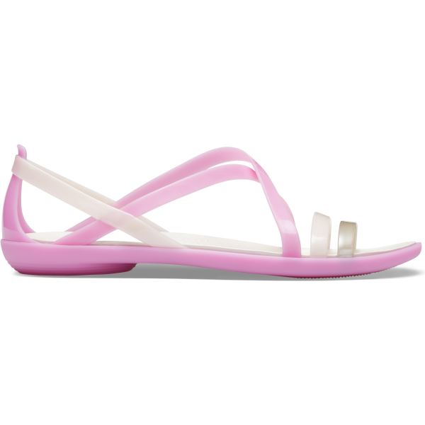 Dámské sandály Crocs Isabella Strappy Sandal růžová/bílá