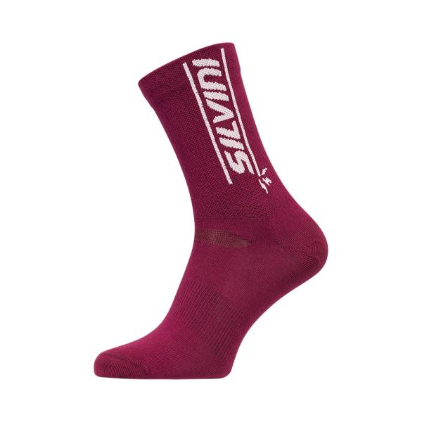 Unisex bikové ponožky Silvini Avella fialová