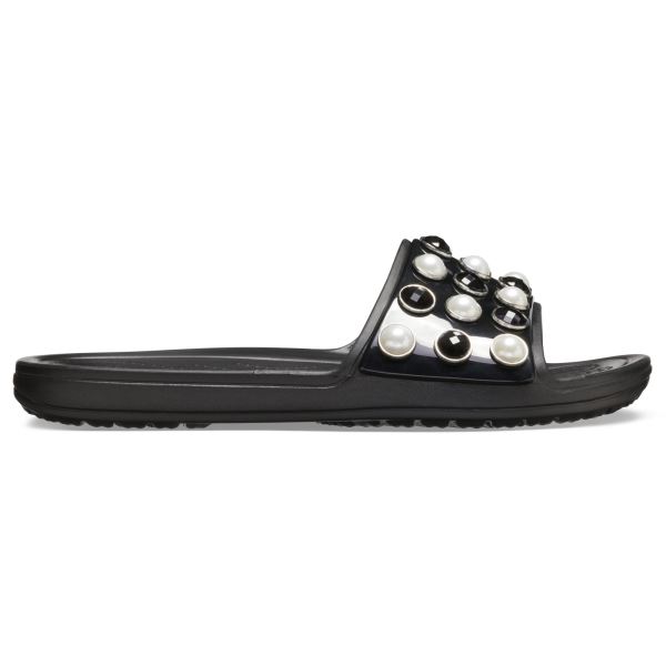 Dámské pantofle Crocs SLOANE Timeless Pearl Slide černá