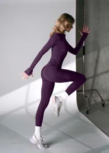 Dámské legíny KFIT® Velvet fialová Dámské legíny KFIT® Velvet fialová