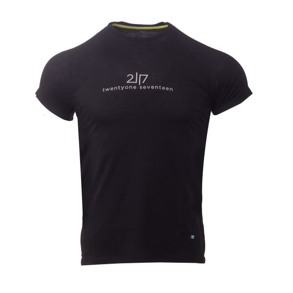 Pánské merino tričko s krátkým rukávem 2117 LUTTRA černá