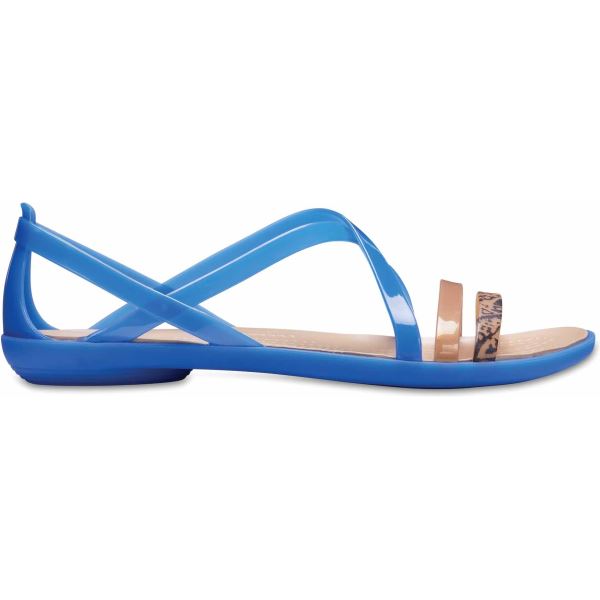 Dámské sandále Crocs ISABELLA Strappy modrá/zlatá