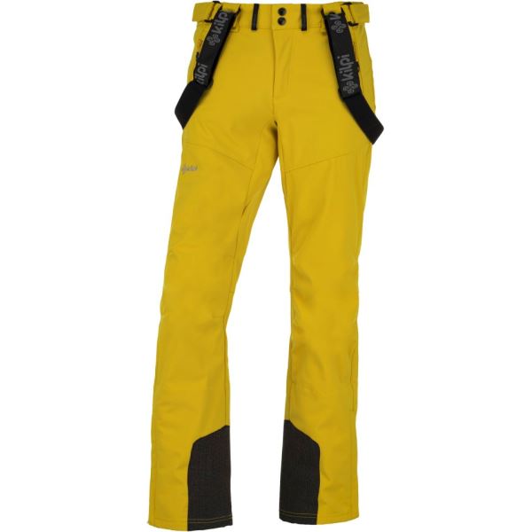 Pánské lyžařské softshellové kalhoty KILPI RHEA-M žlutá