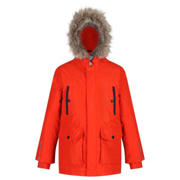 Dětská zimní bunda Regatta PROKTOR Parka oranžová